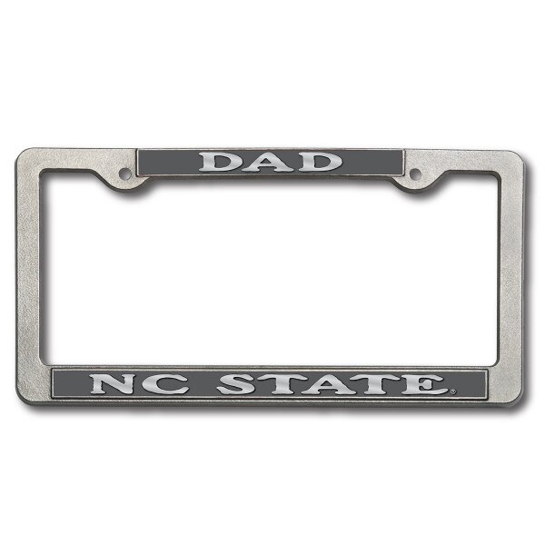 DAD Pewter License Plate NC State